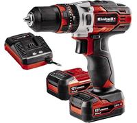 Einhell Taladro de impacto inalámbrico TE-CD 12/1 Li-i 12 V 2x 2,0 Ah 22 ajustes LED cargador 45min