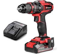 Einhell Taladro percutor con batería TE-CD 18/44 Li-i Power X-Change (18V, 44 Nm, función de perforación por percusión, portabrocas metálico de 13 mm, 2 velocidades, in atería de 2,5 Ah y batería)