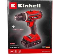 Einhell TC-AS 18 LI/2: Kit de taladro-atornillador inalámbrico | Potente taladro-atornillador de 18V con 21 niveles de par y diseño ergonómico | Ideal para bricolaje