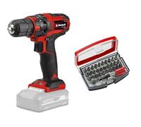 Einhell TC-CD 18/35 Taladro / destornillador inalámbrico Li - Solo Power X-Change (iones de litio, atenuador electrónico, iluminación LED, sin batería ni cargador)+Bit Box 32