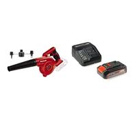 Einhell TE-CB 18/78 Li-Solo Soplador Inalámbrico, 0 W, 18 V, Negro/Rojo + 4512097 Kit para Principiantes Que Incluye Batería 2,5 Cargador Power X-Change, 2.5 Ah, Duración de Carga: 50 m