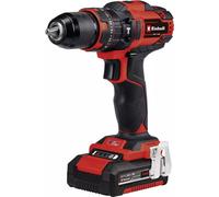 Einhell TE-CD 18/40 Li-i, Taladro/atornillador con mango tipo pistola, Acabado cepillado, Color negro, rojo y plateado, 1,3 cm, 1500 rpm, 400 rpm