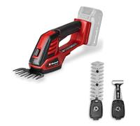 Einhell Tijeras de Hierba/arbustos con batería GE-CG 18/100 Li - 3 en 1-Solo Power X-Change (18 V, Incl. Cuchillas de Hierba 100 mm, de arbustos de 200 mm, Accesorio para rastrillo, sin batería)