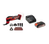 Einhell VARRITO Herramienta Sin Cable Multifunción, 18 V, set de 14 piezas, adherencia suave y velocidad ajustable + Kit para principiantes con Batería 2,5 Ah duración + Cargador Power X-Change