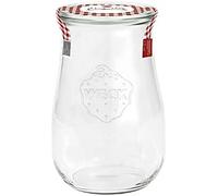 Einkochwelt vaso redondo tulipán 1750 ml con tapa de 100 mm, transpar