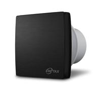 EINTTAX Ventilador de baño de 100 mm de diámetro, montaje en pared, resistente al agua IPX4, silencioso, 34 dB, incluye tornillos y tacos, color blanco (estándar, negro)