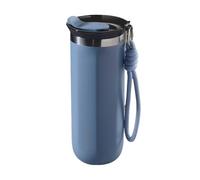 EIOLWJIEO Taza térmica de acero inoxidable de 350 ml con aislamiento de doble capa y cuerda de elevación engrosada, azul, 500 ml
