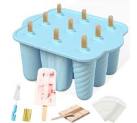 Eisformen Silikon Eisformen Eisformen Wiederverwendbar Popsicle BPA frei Eisform Lebensmittelqualität für Kinder und Erwachsene Eisformen DIY Popsicle
