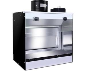 Eiwitany Cabina de pintura profesional con cortina de agua, tanque de pintura y luz LED de alto CRI 98, ideal para maquetas, proyectos artísticos e industriales.