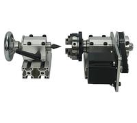 Eje rotatorio CNC, cuarto eje, relación de transmisión 1:4, altura central de 51 mm, fabricado en hierro fundido