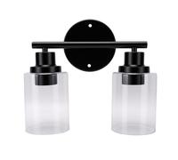 Ejoyous Aplique de Pared para Baño, Lámpara de Tocador de Doble Cabezal