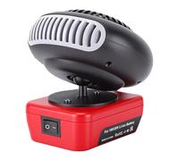 Ejoyous Calefactor a Pilas, 200 W, 2 Ajustes de Temperatura, Inalámbrico, con Rotación de 360°, Seguro, Silencioso y Portátil, con 2 Puertos USB para Garaje, Obra, Coche y camping.