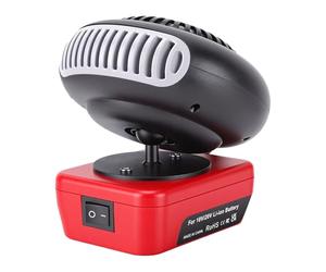 Ejoyous Calefactor a Pilas, 200 W, 2 Ajustes de Temperatura, Inalámbrico, con Rotación de 360°, Seguro, Silencioso y Portátil, con 2 Puertos USB para Garaje, Obra, Coche y camping.