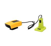 Ejoyous Calefactor de Espacio Inalámbrico 200 W Portátil Pequeño Compacto | Funciona con Batería, Cuerpo de ABS, 2 Salidas USB, Uso en Taller, Compatible con Batería Roybi, Viento Natural, Modo 55-85 C