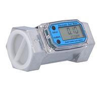 Ejoyous Caudalímetro Digital Turbina 2 Pulgadas NPT 35-200 L/min Pantalla LCD ±1% de Precisión con Unidades L GAL PTS QTS para Agua Diésel Gas Petróleo