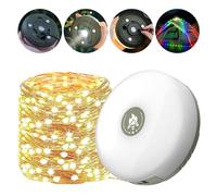 Ejoyous Guirnaldas de Luces para Acampar, Enrollables, Luces de Hadas para Exteriores, Luces de Cadena USB Impermeables para Acampar con 8 Modos de Iluminación, Lámpara de Camping para
