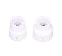Ejoyous Juego de 2 Boquillas de Cerámica TIG 12# y 14# para WP 9/17/18/20/25/26 (WHITE)