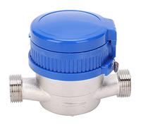 Ejoyous Medidor de Agua Fría Medidor de Agua de Ala Giratoria 15 Mm 1 2 Pulgadas Esfera Sellada Al Vacío Lectura Clara Contador Giratorio 32 a 86 F para Jardín Hogar Medición del Flujo de del Grifo