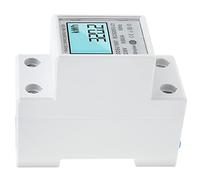 Ejoyous Medidor de Energía ABS Medidor de Potencia Digital 230V 50Hz 5 80A Retroiluminación LCD Monitor de Riel DIN para el Hogar Taller Electricistas que Muestran Voltaje Corriente Potencia