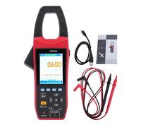 Ejoyous Multímetro de Osciloscopio de CA CC con Pinza Amperimétrica Digital 3 en 1 con Verdadero Valor Eficaz S 1 MHz de Ancho de Banda 600 A 1000 V Pantalla LCD para Electricistas HVAC Pruebas
