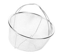 Ejoyous Olla a Presión Al, Cesta Coladora de Olla a Presión de Acero Inoxidable 201 con Malla Fina, Asas Laterales, Drenaje de para Freír Uso para Arrocera y Cocina Casera (20 centímetros)