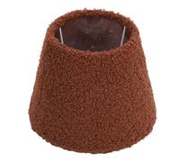 Ejoyous Pantalla de Lámpara de Felpa, Pantalla de Repuesto de Tela de Felpa Suave para Lámpara de Mesa, Diseño Redondo de Cono, Ajuste E14 E27, 11 Cm 17 Cm Inferior 13 de Alto, Dormitorio, Estudio,