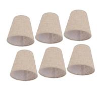 Ejoyous Pantallas de Lámpara de Tela, 6 Piezas, Estilo Tambor para Candelabro, Lámpara de Mesa y Pared, Compatible con E14