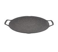 Ejoyous Plancha coreana, plancha redonda de hierro fundido, parrilla antiadherente, sartén de hierro fundido, sartén redonda para el hogar y exterior (tipo universal 36 cm), Ejoyousb5ygoirqfn-16
