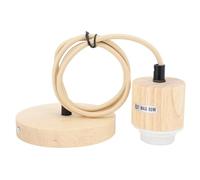 Ejoyous Portalámparas de Madera Colgante, Cable de Luz Regulable 1m, E27 E26, para Isla de Cocina Bar Comedor