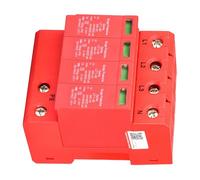 Ejoyous Protector de Sobretensión para Vivienda 4P 40/80kA 385V 20A | Carcasa Ignífuga, Módulo Enchufable, Poste de Cobre, Montaje en Riel, Uso Doméstico, Dispositivo Protector de Baja tensión.