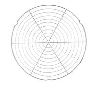 Ejoyous Rejilla para Barbacoa Redonda de Carbón, 32 cm de Diámetro, Robusta