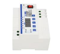 Ejoyous Relé de Secuencia de Monitoreo de Voltaje Relé de Protección de Voltaje de Nailon Retardante de Llama AC220V 50HZ 1P+N Ajustable 1 a 63A Reconexión por Sobrevoltaje para Distribución Doméstica