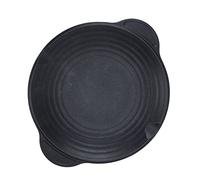 Ejoyous Sartén para Parrilla Multifuncional, Placa para Asar Redonda Antiadherente de Aleación de Aluminio, Retención de Calor Uniforme para Barbacoa, Freír, Acampar, Cocinar en Casa (34CM)