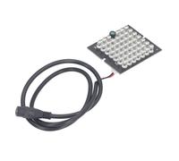 Ejoyous Tablero de Lámpara IR, 48 LED 850 Nm Luz Nocturna Infrarroja para Cámara CCTV, Tablero de Luz de Relleno ABS DC12V con Cuentas LED Negras para Monitoreo de Seguridad de Oficina en el Hogar