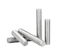 EJvkrbtx Barra roscada de acero inoxidable 304 Barra de rosca completa | Plata M2/M2.5 10uds M3-M10 100-500mm: Pernos de Anclaje Abrazaderas Perchas Pernos en U(100mm,M2.5(10pcs))