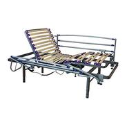 ekamia - Cama Articulada Geriátrica de Hospital Eléctrica con Patas Regulables y Barandillas - 105cm x 190cm
