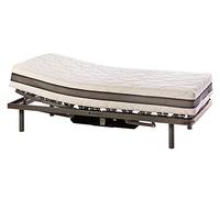 ekamia - ERIS Cama Articulada Eléctrica + Colchón Hapi - 105cm x 190cm, Mando inalámbrico