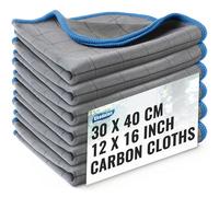 Ekedalen 6X Bayeta Microfibra de Carbono, Paño de Limpieza Magico, 40x30 cm | Balletas Cristales 400GSM Sin Pelusa, Trapos para Automóviles Vehículos Baños Cocina Platos Ventanas Espejos Coches Vidrios