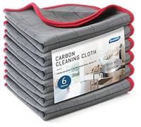 Ekedalen 6X Bayeta Microfibra Profesional, Bayetas para Cristales, Paños de Cocina, Trapos de Limpieza Antigrasa, Balletas Magicas para Platos, Ventanas, Espejos, Coches, Baños, 30x30 cm