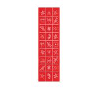 Ekelund Linneväveri Camino de mesa Adventruta 35x120 cm Rojo