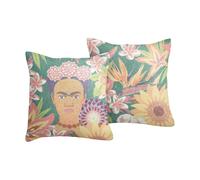Ekelund Linneväveri Funda de cojín Flores 40x40 cm Multi