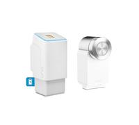 EKEY UNO 200302 Set de reequipamiento con batería Recargable para Todas Las Puertas usuales, Blanco
