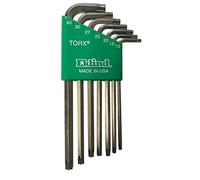 Eklind 11907 T10 - T40 mm tamaño largo Serie Brillante Torx L-Key Set con Holder - Acero ((7 piezas)