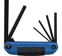 Eklind 25161 Ergo-Fold Set plegable de la serie tamaño de 3 - 10 mm Juego de llaves Allen con mango ergonómico - Acero (Juego de 6)