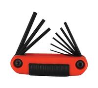 Eklind 25912 0,050 - 3/16-inch tamaño Hex Series clave Ergo-Fold Set plegable con mango ergonómico - Acero (Juego de 9)