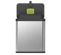 EKO Caddy Cubo de Compostaje Cocina 7 L Papelera Orgánica Antihuellas de Acero Inoxidable, Cubo Extraíble, Tapa Basculante Antiolores, Uso 3 en 1 en Encimera, Armario o Pared