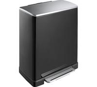 EKO Cubo de la Basura de la Marca, Hecho de Metal, Metal, Negro Mate, 34.5 x 50 x 65 cm