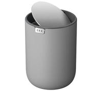 EKO Fandy Cubo de Basura de Escritorio 2,2 L con Tapa Abatible Gris