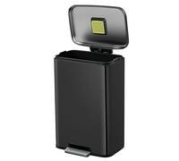 EKO Madison Cubo de Basura para Cocina 50 L con Pedal Negro Mate