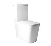 EL BAÑO MODERNO Inodoro Completo WC con Sistema Rimless Antibacterias | Vater Baño · Tapa Dura Extrafina Amortiguada · Salida Dual Eficiente con Ahorro de Agua